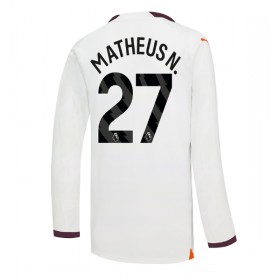 Manchester City Matheus Nunes #27 Borta Kläder 2023-24 Långärmad